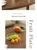 High Transparency Thickened Fruit and Nut Display Plate for Living Room