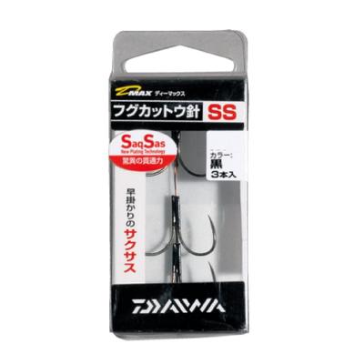 Daiwa Ersatzhaken für Kugelfisch-Fangvorrichtung Double LL Black Saxus D-MAX Fischhaken