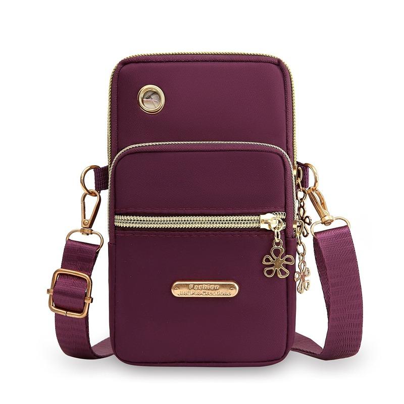 Balloon Printed Women Mini Mobile Phone Bag Crossbody Shoulder Bag Hanging Neck Coin Purse Arm Bag Pouch
