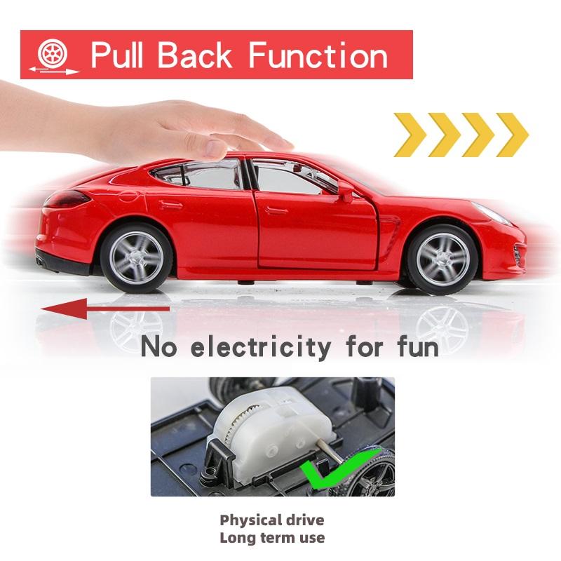 Pdbn6 Porsche Panamera Turbo Coupe Simulation Diecast & Toy Vehicles Pull Back Car RMZ City 1:36 Alloy Car Model Gifts For Children