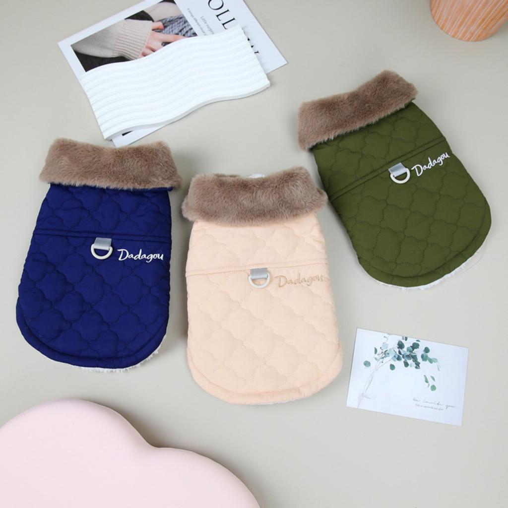 Pet Clothing, Dog Clothes, Pet Cotton Coats, Fur Collars, Cotton Coats