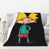 Custom Hey Arnold Animated Anime Helga Pataki Blanket Warm Fleece Soft Flannel Throw Blankets for Bedroom Couch Car Autumn