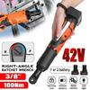 Cheie electrică 42V 3/8" cu clichet fără fir Reîncărcabilă Scaffolding 90N.m Cheie unghiulară Unealtă cu încărcător de baterie 1/2