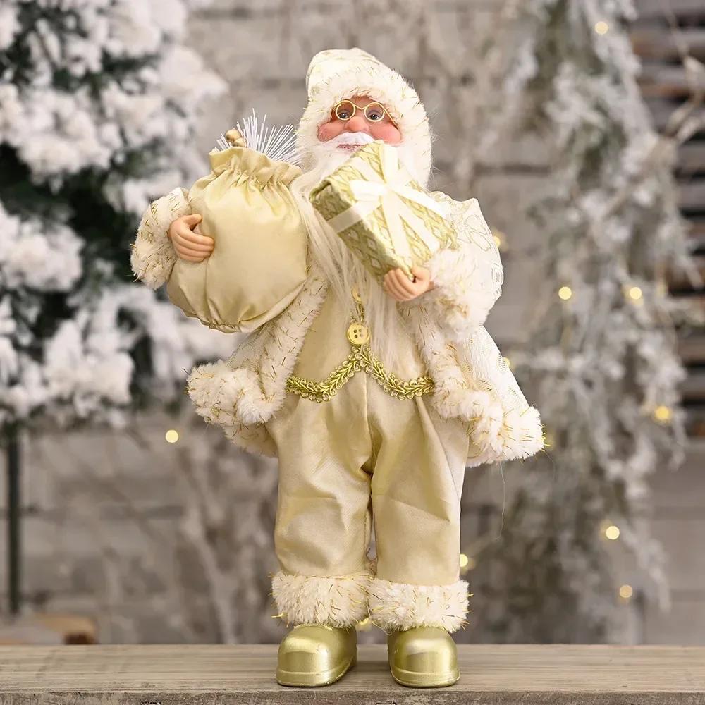 Multicolor Santa Claus Christmas Figurine Decoration Fit School Christmas Celebration Home Holiday Decoration Christmas Decor