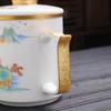 Chaxun Ceramic Business Tea Mug with Lid