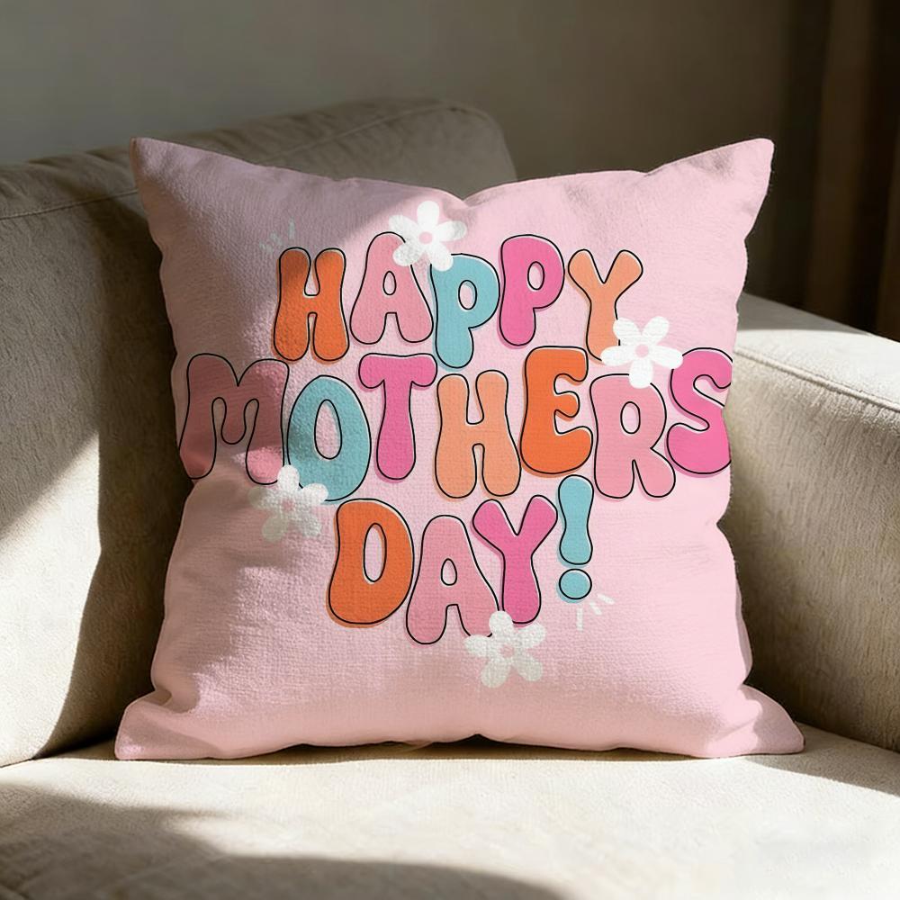 Mother's Day Pillow Case Pillowcase, Double-sided Printed, Sofa Cushion, Bedroom Headboard Pillow