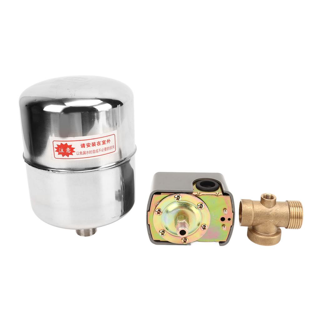 Wasserpumpen-Druckschalter Edelstahl-Druckbehälter Kupfer 4-Wege-Rückschlagventil Selbstansaugende Pumpe