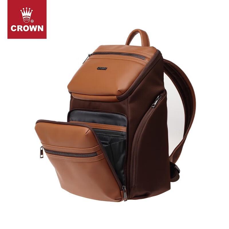 Crown E-P1131S Leather Backpack