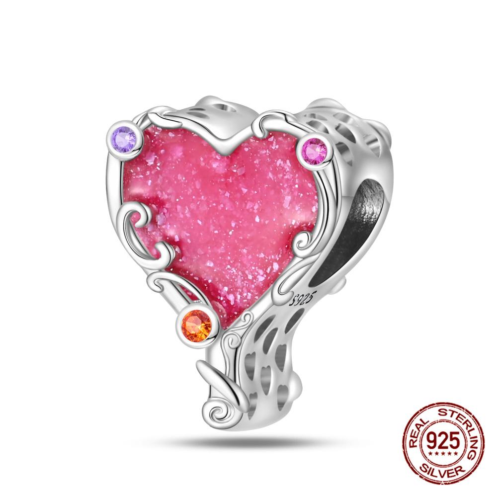 100%Copperpink Series Stars & High Heels Charms Fitoriginal Bracelets Diy Jewelry Making For Women Gift