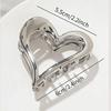 Metal Golden Silvery Heart Love Hair Claw Clips Medium Size Y2k Hair Styling Accessories Catch Crab Clamp Women Girls Headwear