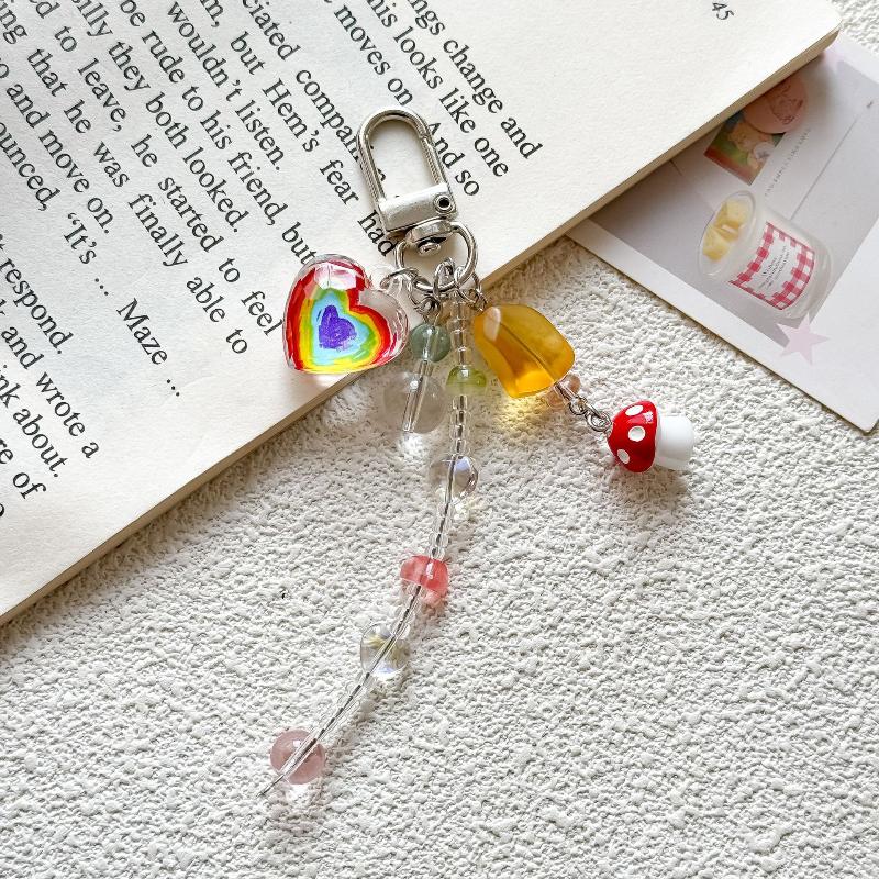 Ins Style Sweet Keychain Trend Backpack Hanging Piece Bag Charm Car Key Chain Girl Jewelry Accessorie Gift