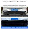 For BMW X3 G45 2025-2026 Car Exhaust Tailpipe Decoration Mask with Blackened Lower Lip and Jagged Teeth Appearance Accessories