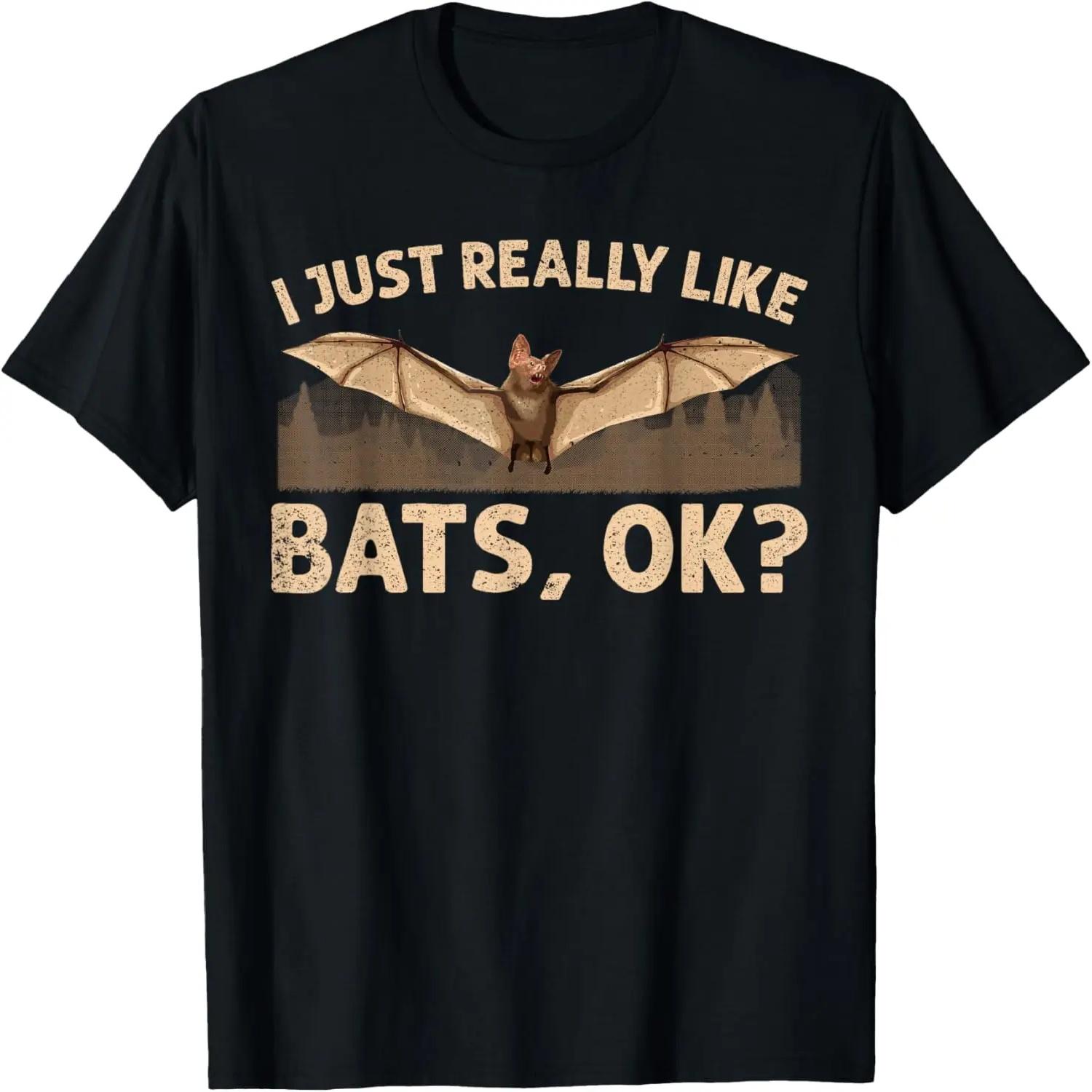 

Cute Bat Design For Men Women Nocturnal Animal Bat Lovers T-Shirt XXXXXL