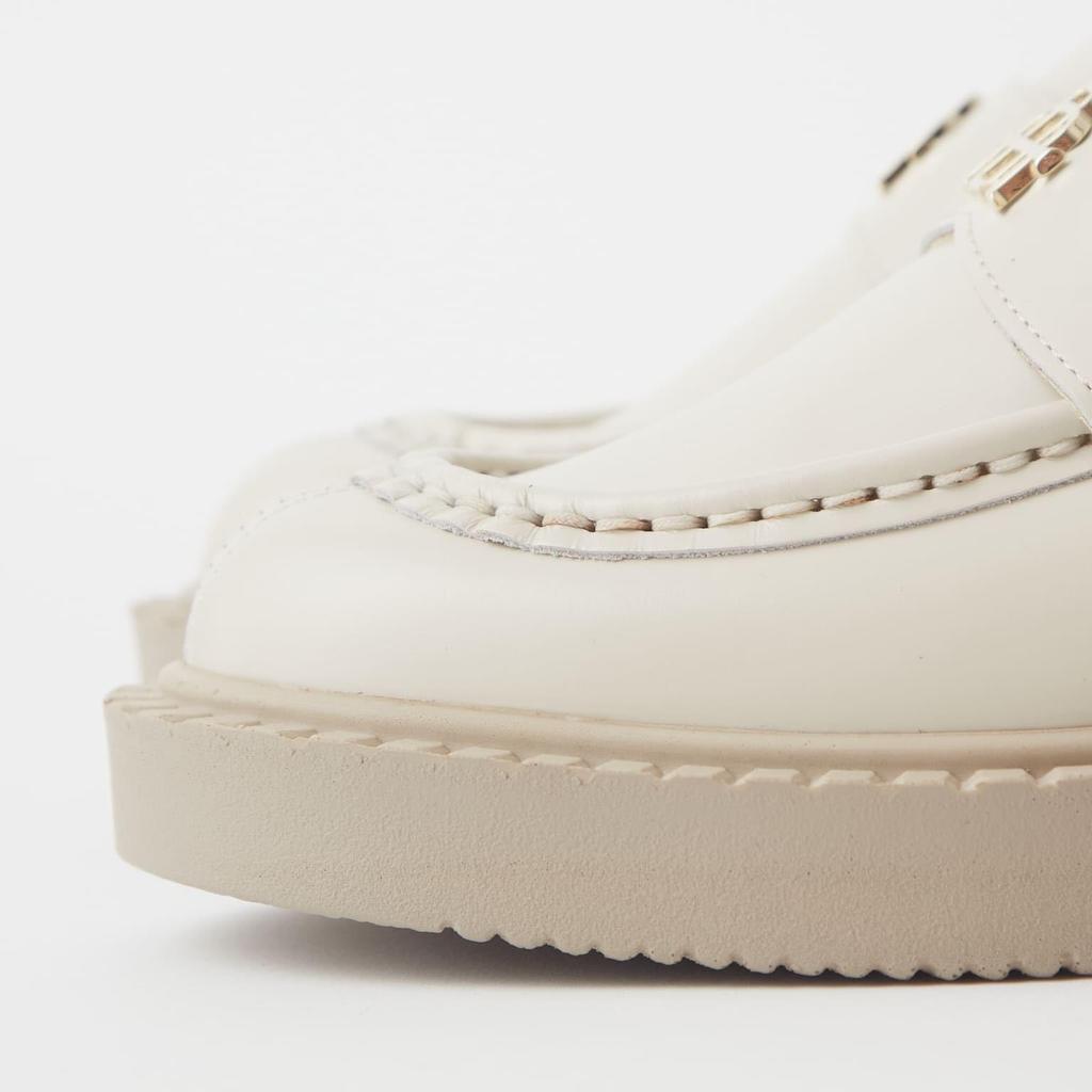 Low Heel Flat Made In 131024100013 [Diana] Shoes, Japan, White, Ivory, 24.5cm,