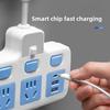 Multifunction USB Nightlight Power Strip with Wireless Multi-Switch and One-to-Many Conversion Sockets.