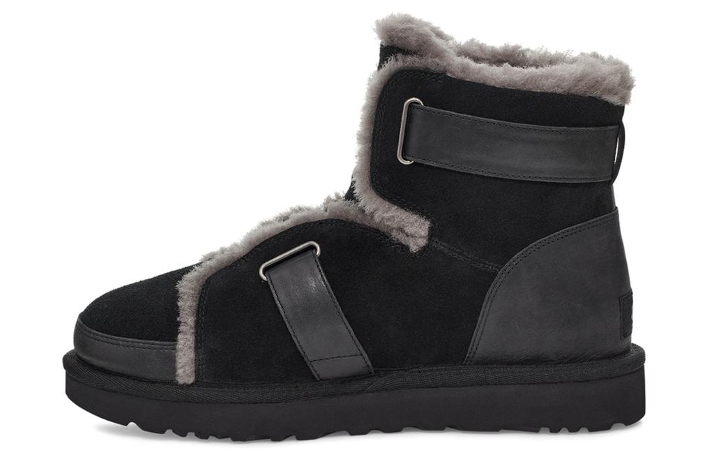 Women's Boots UGG Dune Mini Buckle Boot Fleece Lined Black Women's