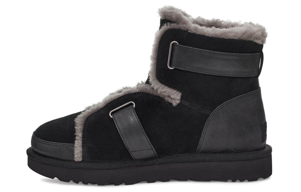 Женские ботинки UGG Dune Mini Buckle с подкладкой из флиса, черные, 1119431-BLK 36