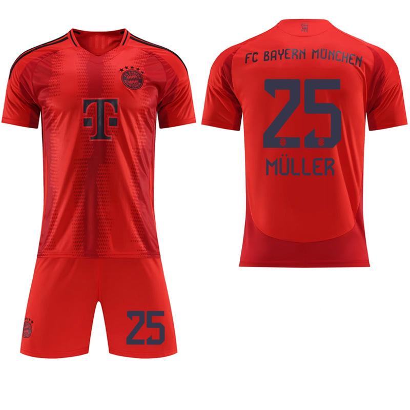 

2024-25 Красная домашняя футболка Баварии №9 Кейн №25 Мюллер Футбольные майки S