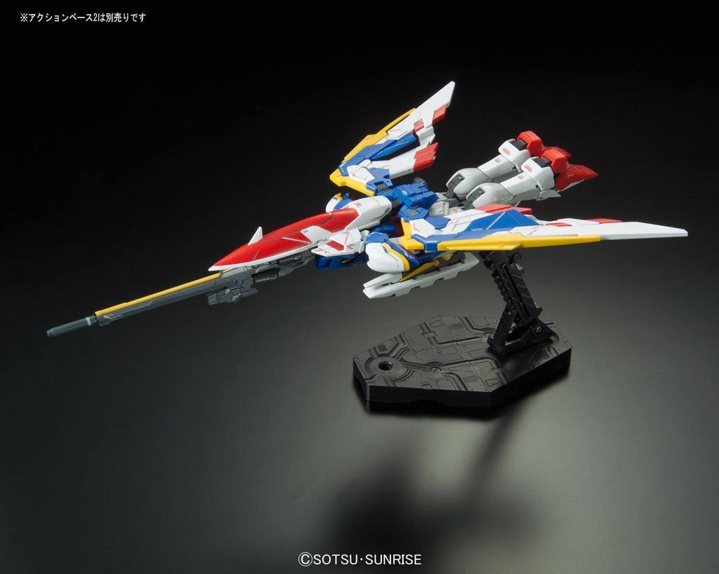 BANDAI SPIRITS RG New Mobile Report Gundam Wing Endless Waltz XXXG-01 Wing Gundam EW 1/144 Scale Pre-Colored Plastic Model