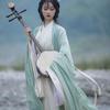 Charming Women's Suit Hanfu Set with Chinese Wei Jin Dynasty Style