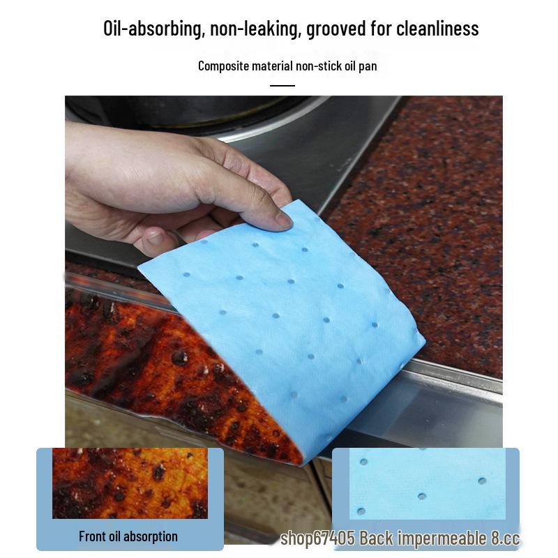 Universal Oil Absorption Mat for Range Hood - Kitchen Anti-Oil Tray & Paper