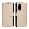 For Xiaomi Poco M7 4G (169mm) Case RFID Blocking 3 Card Slots PU Leather Phone Cover with Wrist Strap