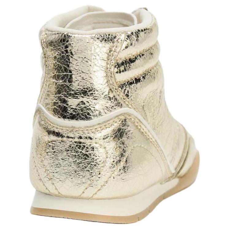 Zara PU Módní Vintage Kotníkové Boty Dámské boty Zlaté 5601610253