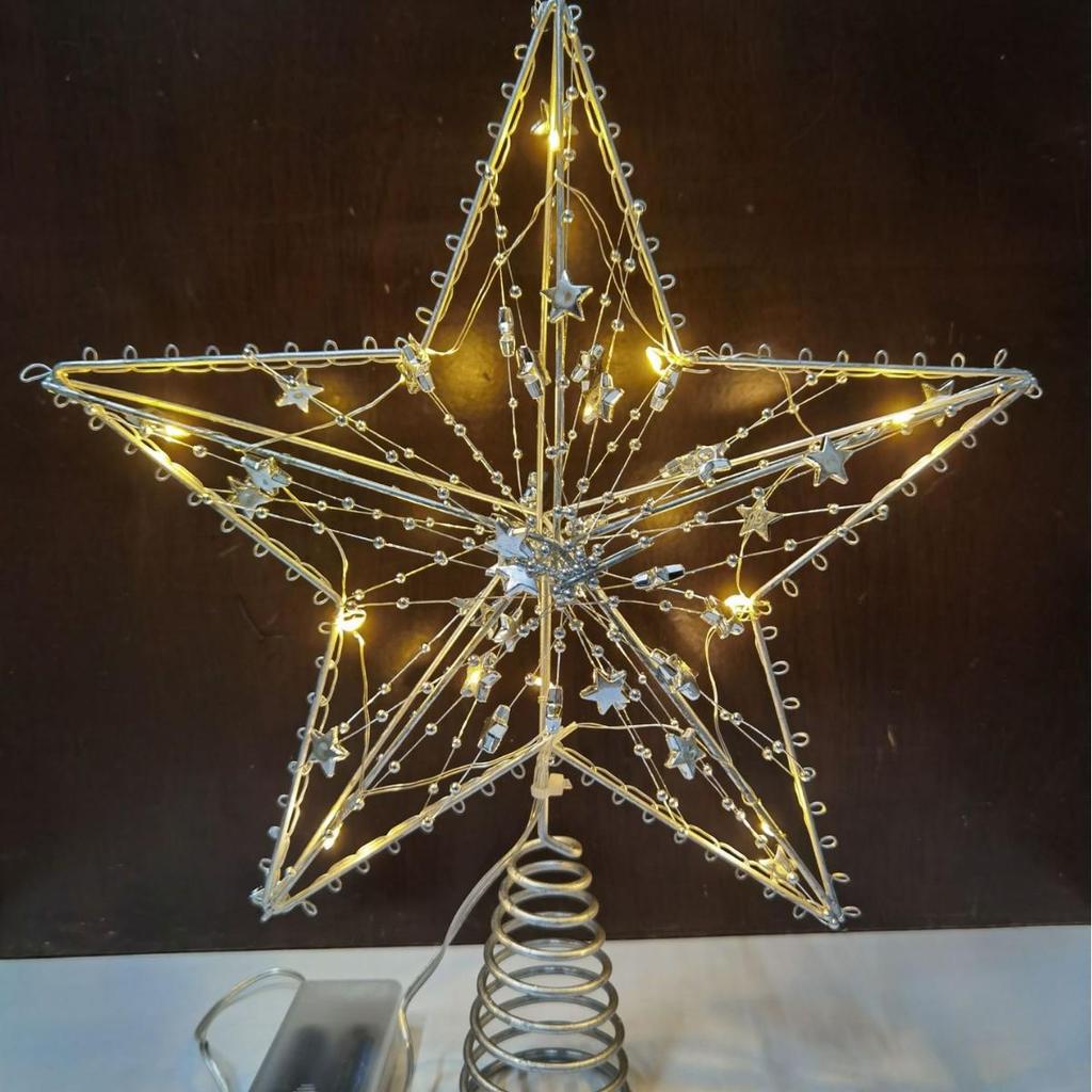 Yuzhu Line Tree Top Star Christmas Tree and Window Decorations