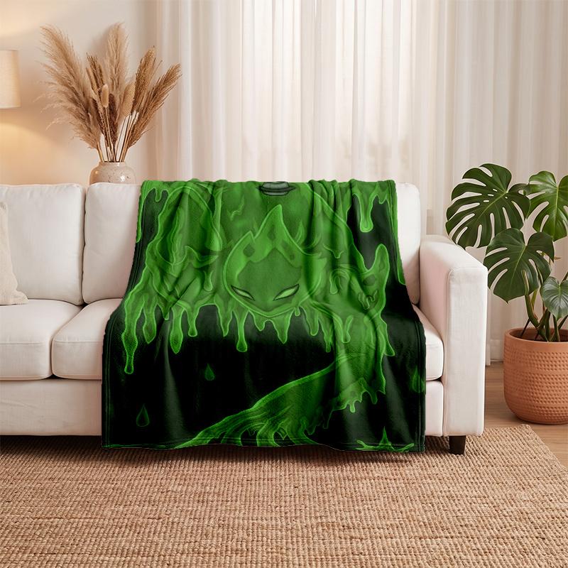 Ben 10 (1) Flannel Blanket Soft Cozy Throw Blanket For Sofa Bed Home Decor Gift