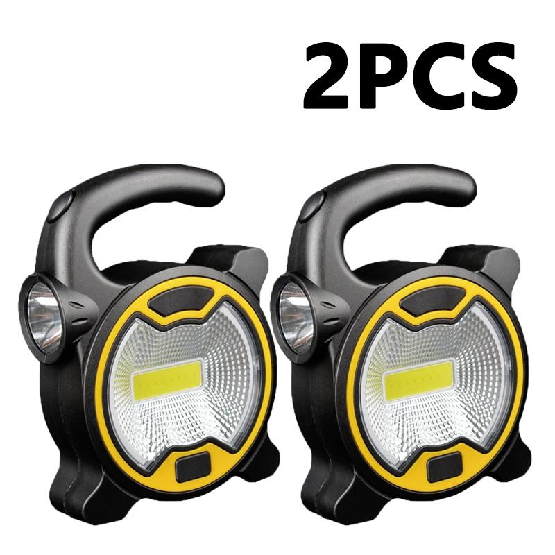 Mini Portable Work Light Battery Powered Handheld Lantern Super Bright Flashlight Outdoor Tent Camping Lights Without Battery
