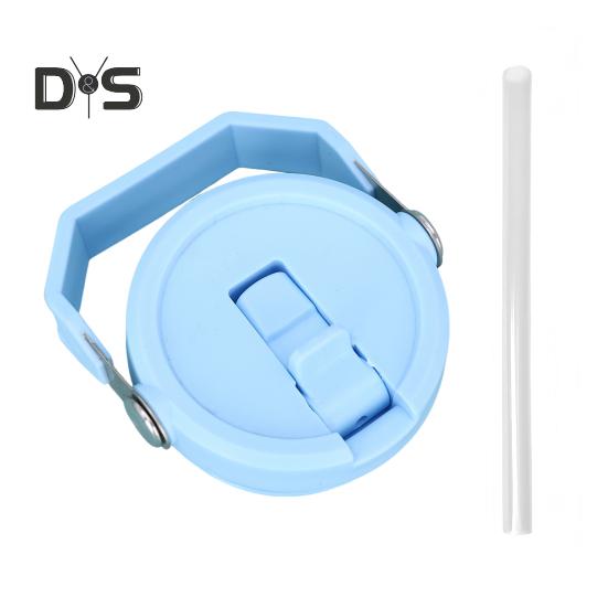 Náhradní víčko na 30oz tumbler s výklopnou slámkou, prachotěsnou zátkou, gumovým kroužkem odolným proti rozlití, slámkou, opakovaně použitelným víčkem na kelímek