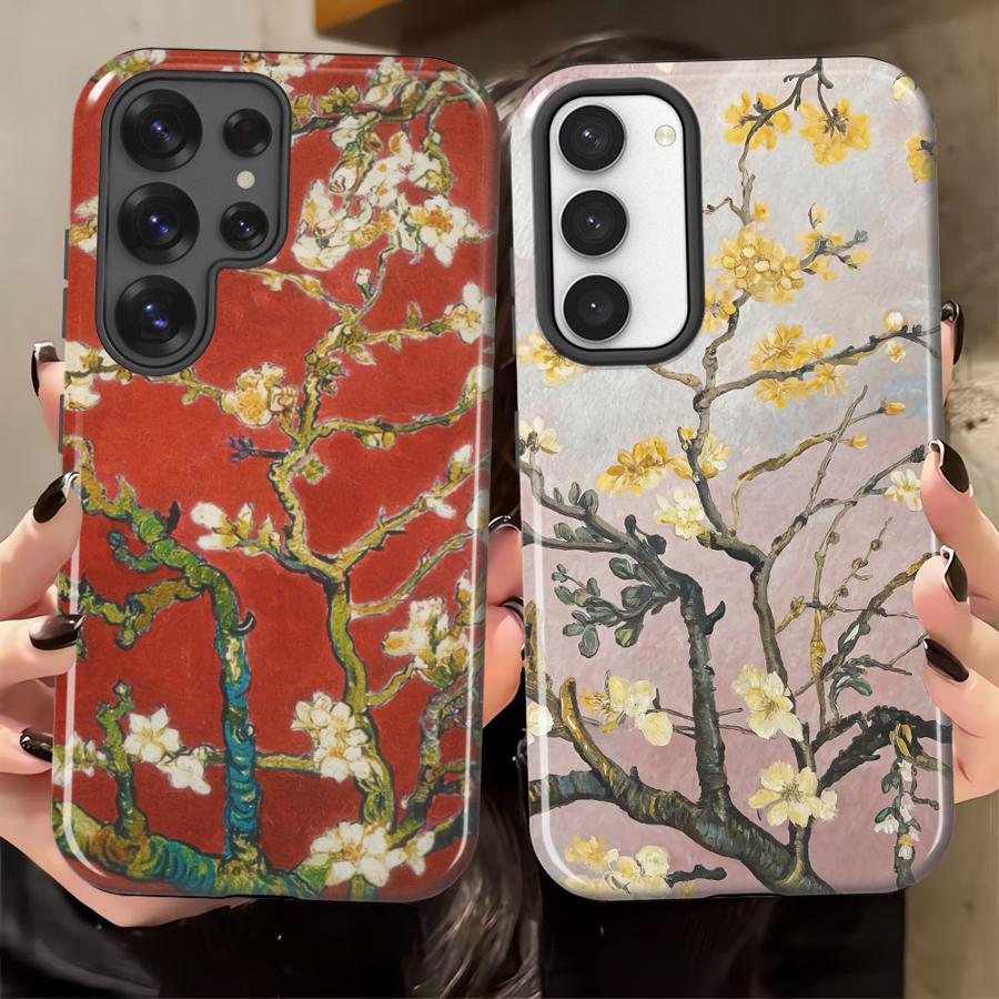 Van Gogh Still Life Flower Branches Soft Cover Capa Phone Case for Samsung Galaxy S25 S23Ultra A36 S25Ultra A16 S20 FE S24 Ultra