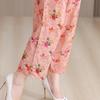 Plus Size 2 Piece Sets Women Outfit Summer Vintage Clothing Loose Casual Pants Sets