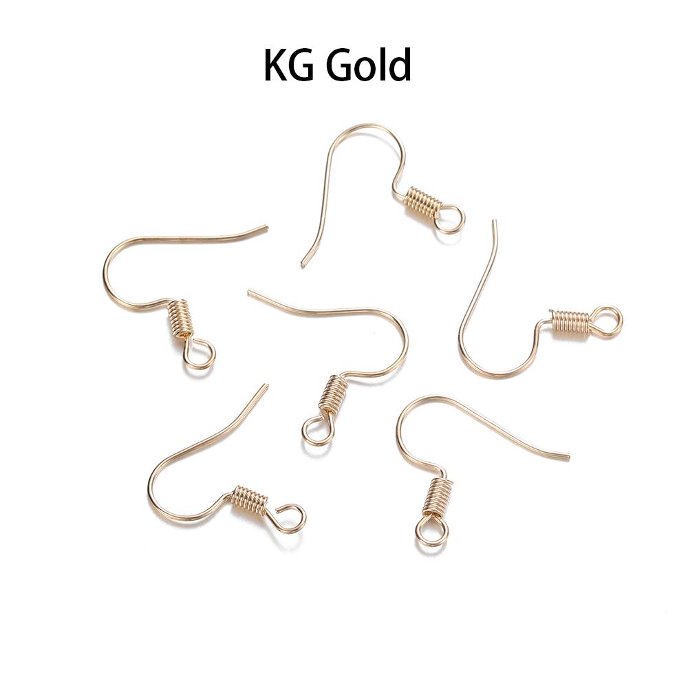 100Pcs Multicolor Metal Simple Earing Hook Earing Clasp Connector For DIY Earwire Pendant Jewelry Making Accessories Findings