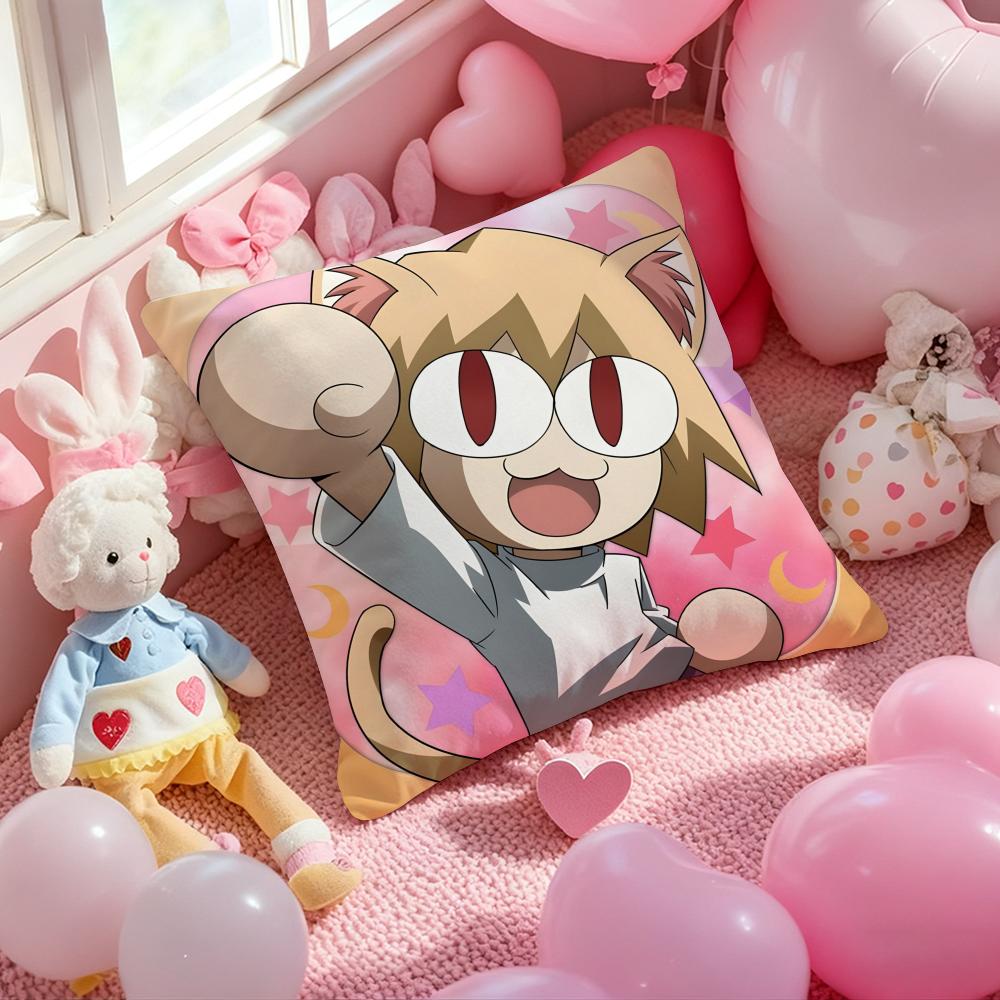 Neco Arc Funny Meme Kawaii Cushion Cover Pattern Printed Pillowcase For Living Room Sofa Cushion Cover & Bedroom Decor