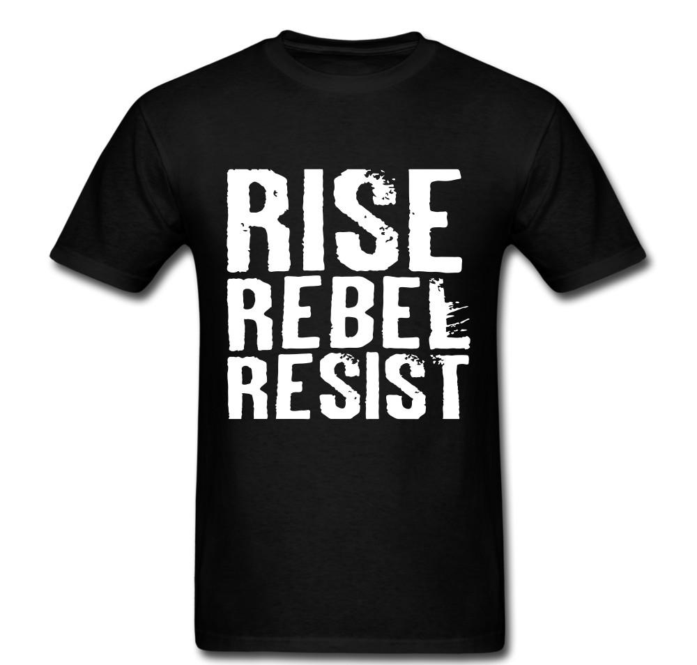 Rise Rebel Resist government resist fight anarchist anarchism T shirt Unisex Tee