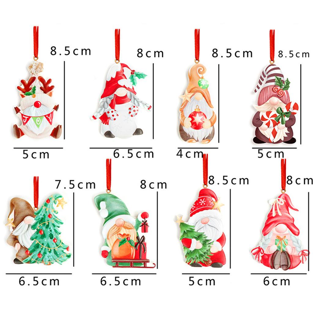 Christmas Resin Funny Pendant Hanging Gift Holiday Party Front Door