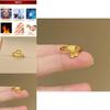 Trendy Gold Kitty Character Ring Adjustable Size Cute Hand Accessory Perfect For Couples