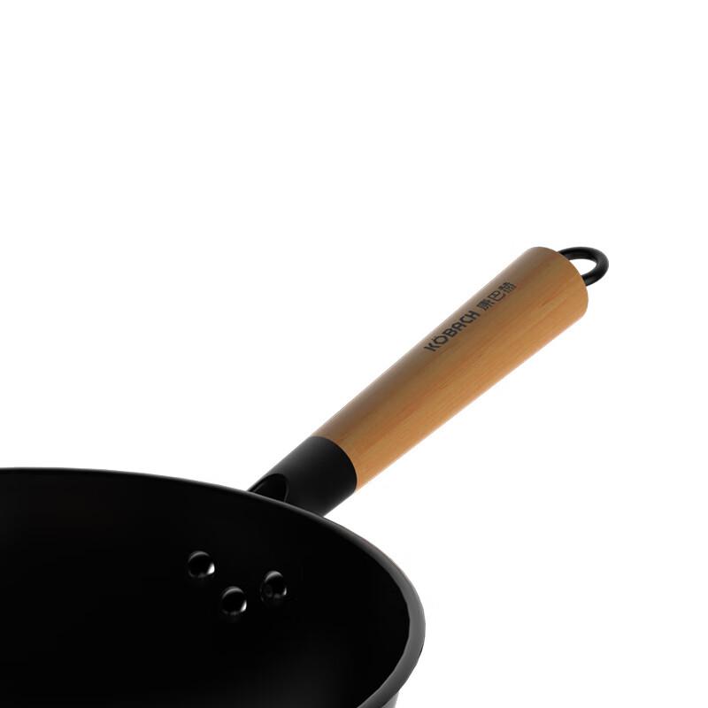 Kangbach 32cm Artisan Uncoated Iron Wok Set