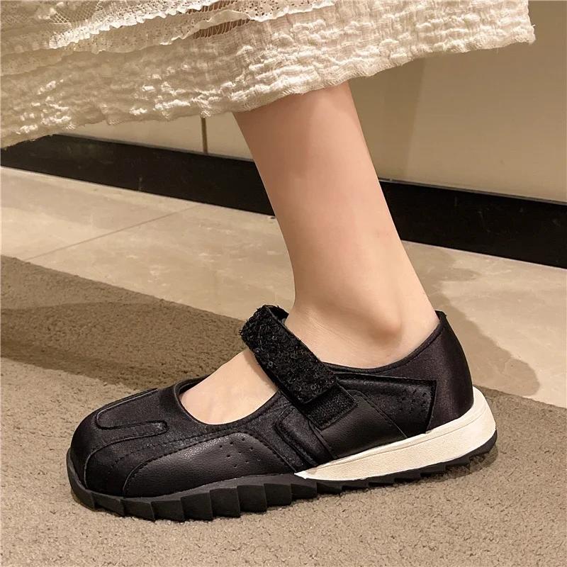 

Модная женская обувь 2024 года, брендовые женские туфли на плоской подошве с пряжкой и ремешком, модные повседневные туфли на плоской подошве с кристаллами, горячая распродажа, цветные туфли на плоской подошве с низким каблуком 40 чёрный