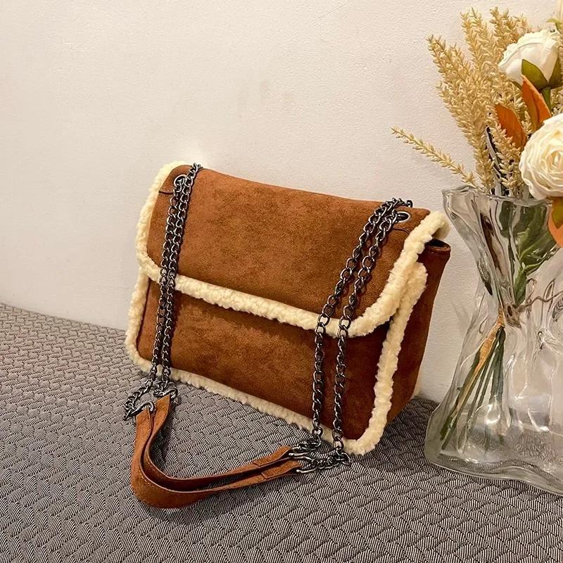 Ретро женские сумки через плечо легкие роскошные новые однотонные трендовые универсальные — фото 6