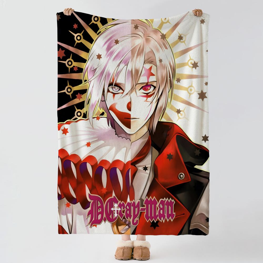 anime D-D Gray man-n Throw Thick Comfort Flannel Quilt, Multi-scene Use Indoor Outdoor Daily Nap