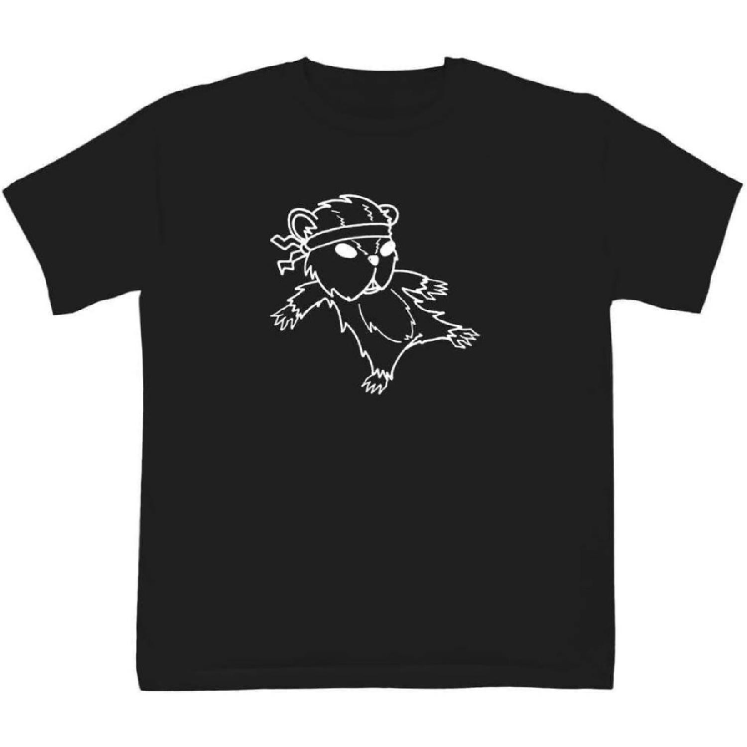 Azeeda 9-11 лет  Кунг-фу Хомяк  Детская футболка (черный) (TS00174331) S