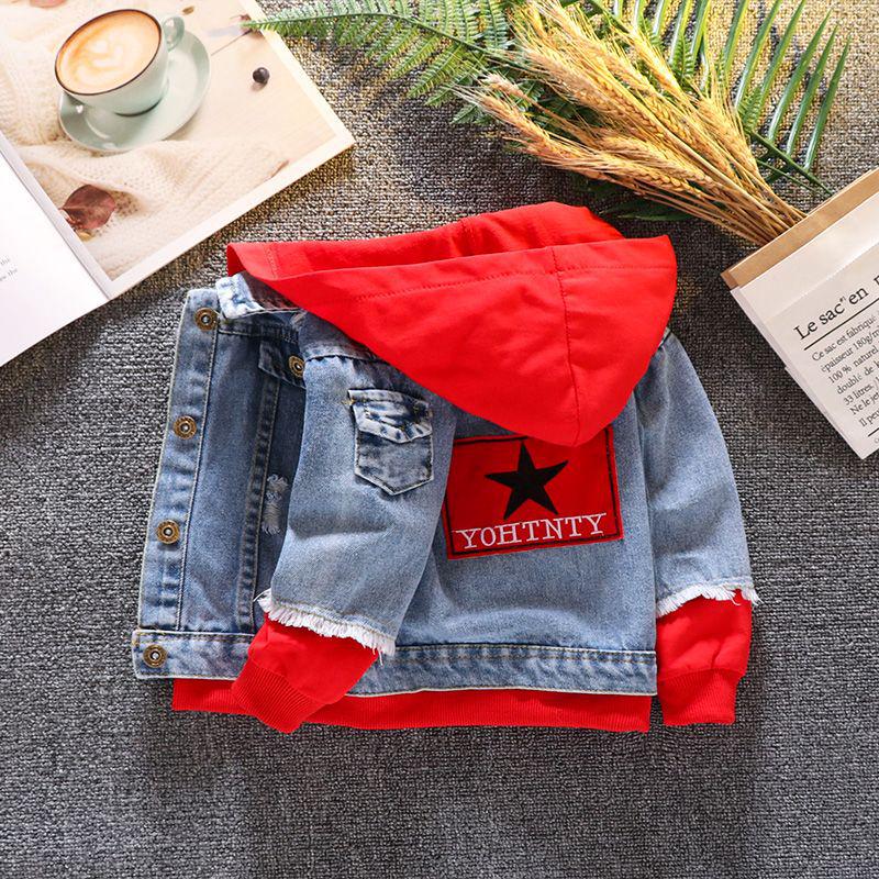 

Стильный джинсовый комплект для мальчиков 2025 - Весна/Осень For height around 130cm