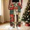 Men's Street Casual Loose Fit Comfortable Athletic Pants with Christmas Print