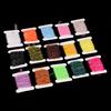 15 Colors Ice Cards Fly Tying Materials Tinsel Cactus Chenille Crystal Body