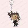Popular Eddsworld Tord Keychains for Accessories Bag  Anime Comic Ringo Edds Meme Keyrings Jewelry Gamers Fans Friends Gifts