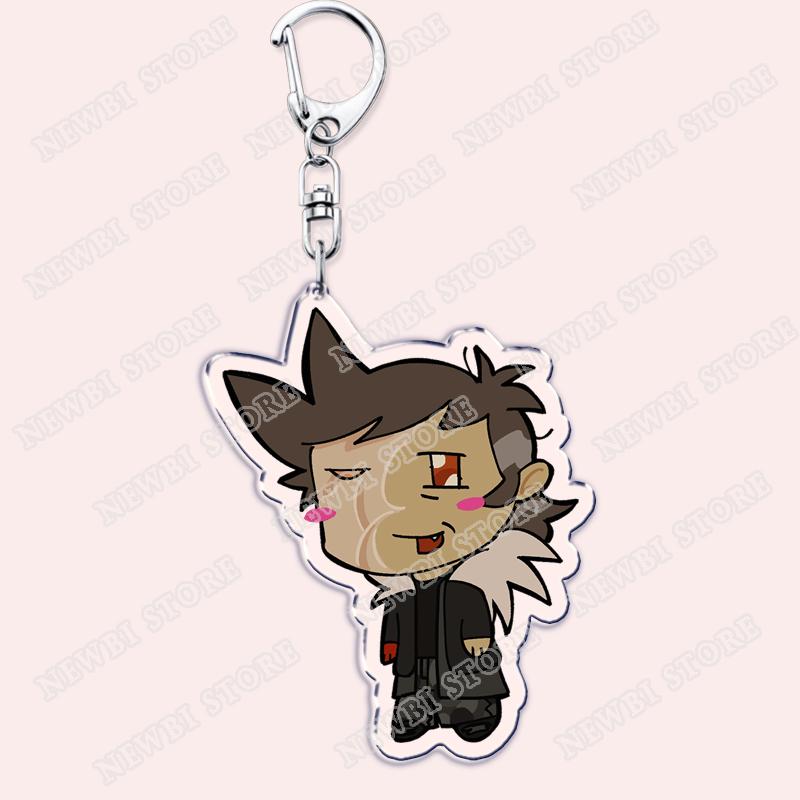 Popular Eddsworld Tord Keychains for Accessories Bag  Anime Comic Ringo Edds Meme Keyrings Jewelry Gamers Fans Friends Gifts