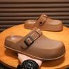 Men Fashion Closed Toe Mule Sandals Lightweight Casual Outdoor Slippers Breathable Summer Walking Shoes 36 To 45