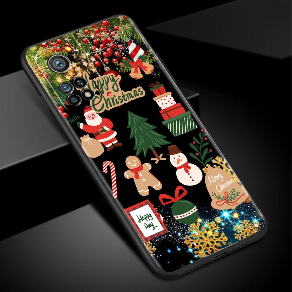 Christmas Red Nose Cute Elk Case For Xiaomi Mi Poco X3 NFC M4 M3 Pro F3 GT F1 11 Lite Note 10 11T 10T 9T Back Soft Phone Cover